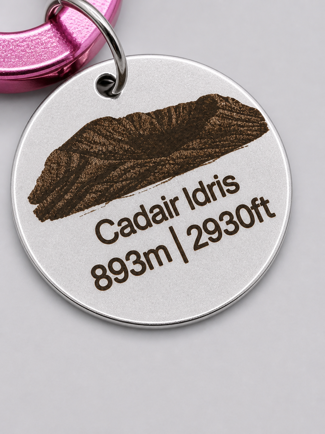 The Wales 3 Peaks carabiner and tags
