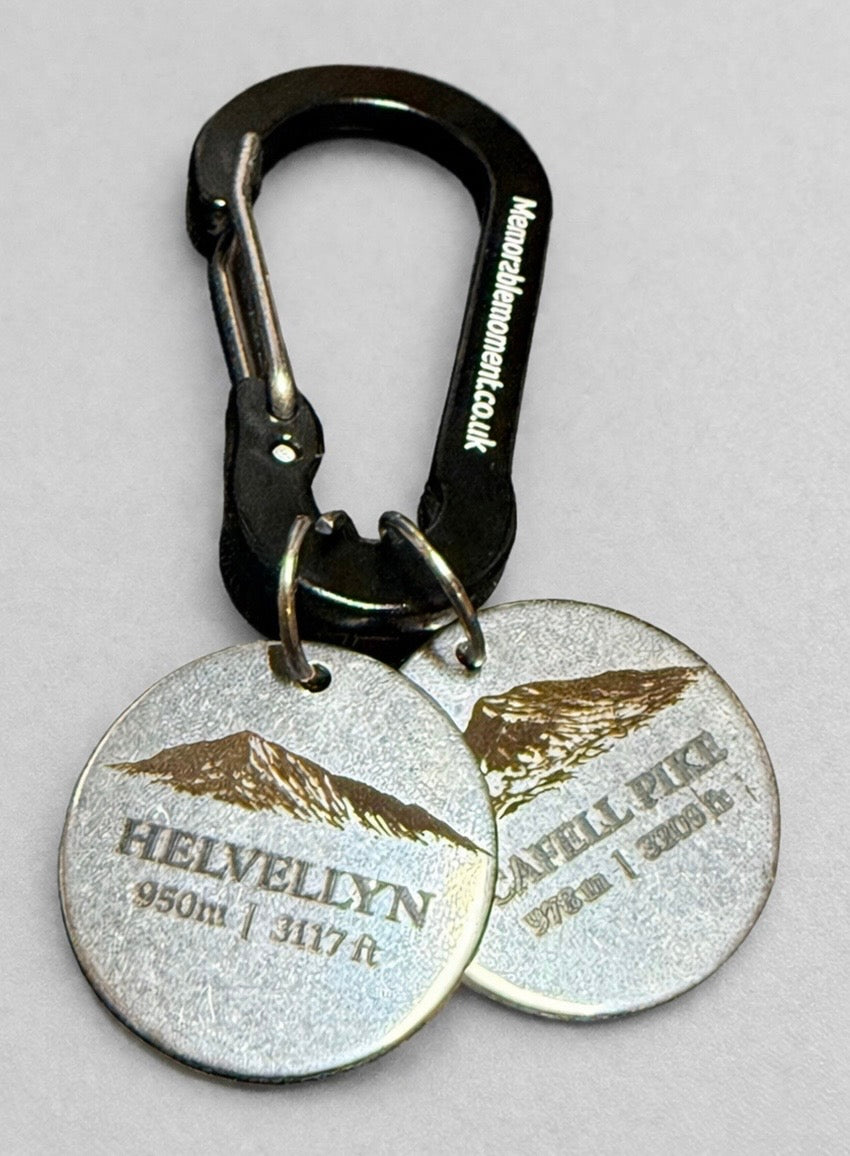 Carabiner + 1 personalised summit tag