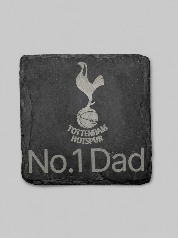 Football team slate coaster